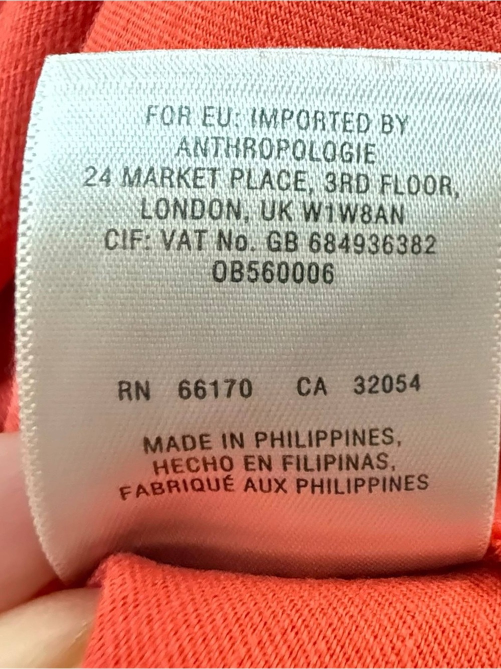 Maeve Anthropologie Dress Women Size 8 Orange Contrast Stitch Asymmetric Hem - Picture 11 of 12